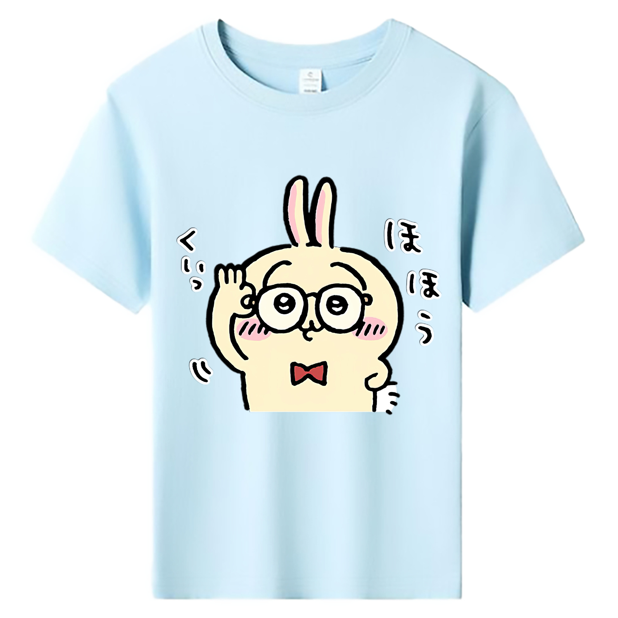（画像用） ちいかわ うさぎ Chii-kawa usagi 綿100％キッズTシャツ（フロントプリント）